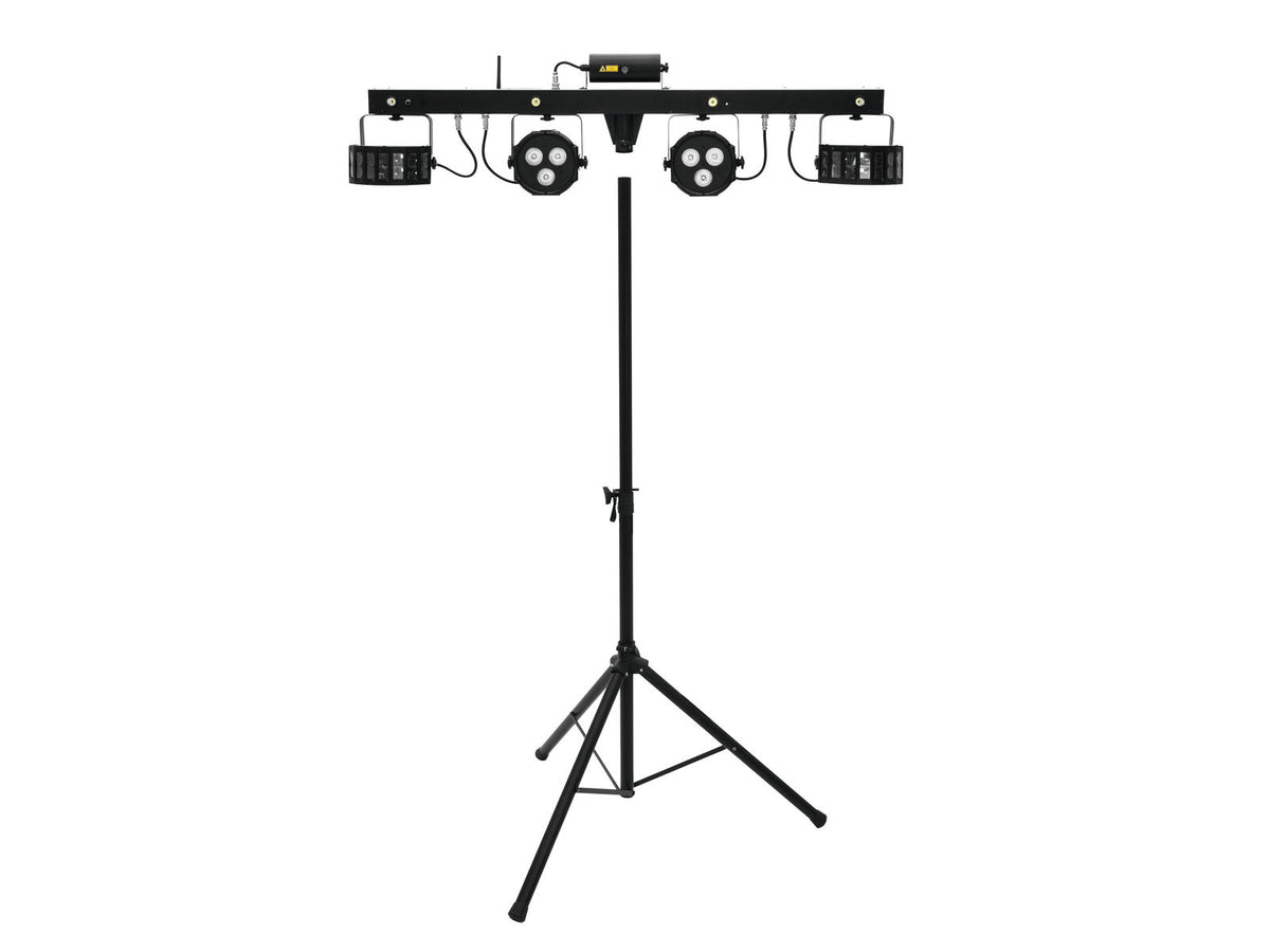 Eurolite Set LED KLS Laser Bar FX + Stand de système d’enceinte M-3