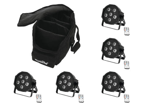 EUROLITE Set 5x LED SLS-603 + sac souple