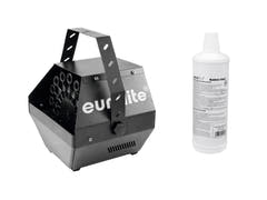EUROLITE set B-100 Machine à bulles Black DMX + liquide à bulles 1l