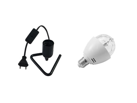 EUROLITE Set LED BC-1 RGB + Base triangulaire noire