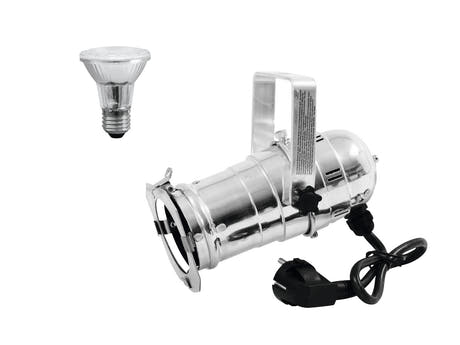 EUROLITE Set PAR-20 Spot argent + PAR-20 230V SMD 6W E-27 LED 3000K