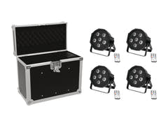 EUROLITE Set 4x LED SLS-603 + Étui EC-SL4M taille M