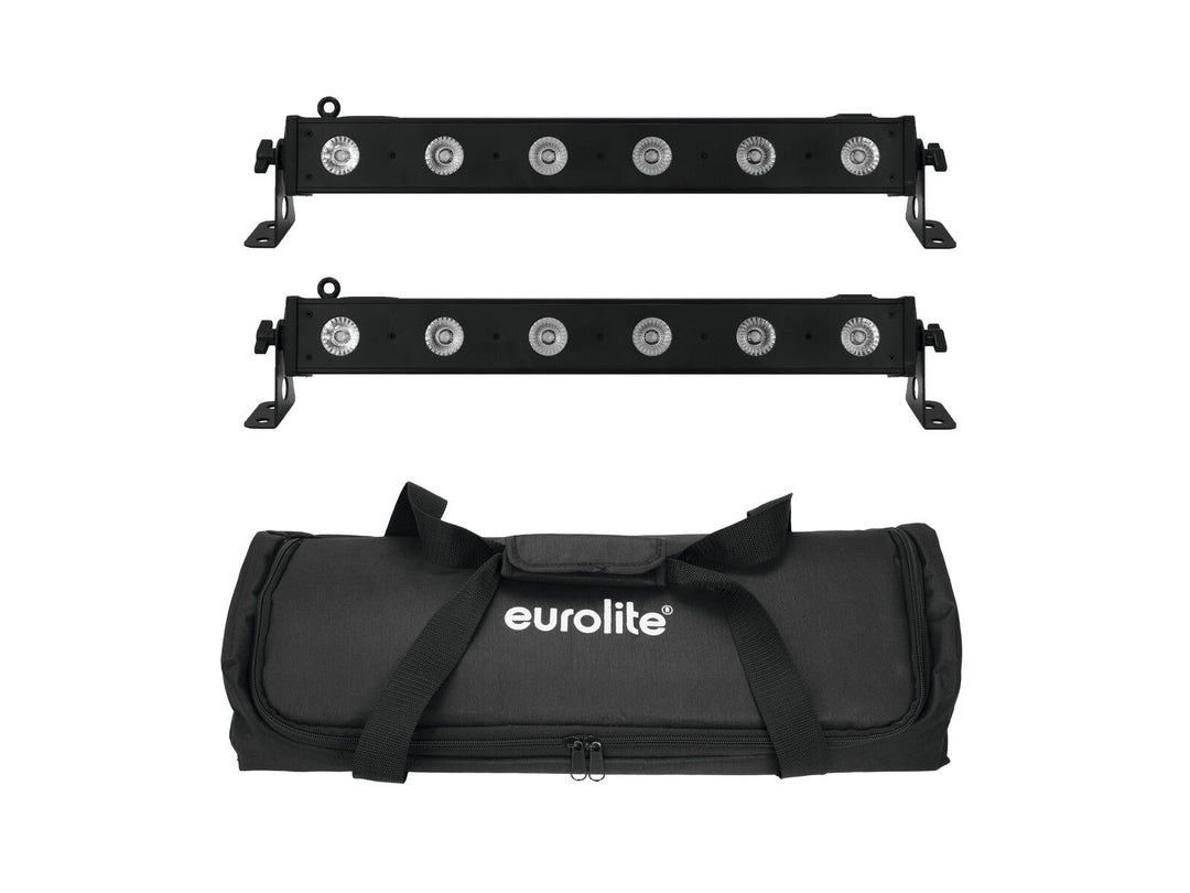 EUROLITE Set de 2x LED BAR-6 QCL RGBW + Soft bag