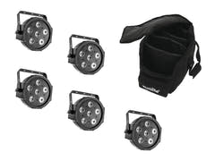 EUROLITE Set de 5x LED SLS-6 TCL Spot + Soft bag