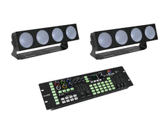EUROLITE Set 2x LED CBB-4 + contrôleur DMX LED Color Chief