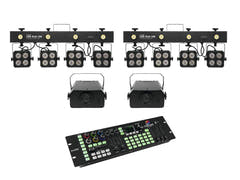 EUROLITE Set 2x LED KLS-180 + 2x LED WF-40 + contrôleur DMX LED Color Chief