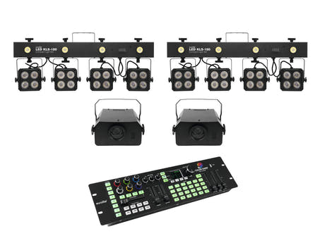 EUROLITE Set 2x LED KLS-180 + 2x LED WF-40 + contrôleur DMX LED Color Chief