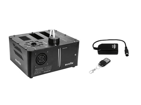 Set EUROLITE NSF-100 LED DMX Hybrid Spray Fogger + télécommande sans fil WRC-4
