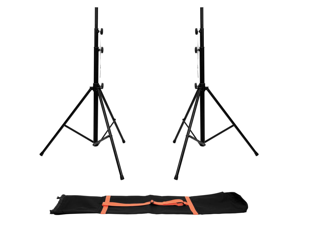 EUROLITE Set 2x LS-1 EU Steel + Sac de transport