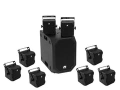 OMNITRONIC Kit BOB-10A bk + 8x BOB-4 bk
