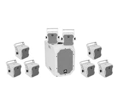 OMNITRONIC Set BOB-10A blanc + 8x BOB-4 blanc