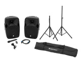 OMNITRONIC Set XFM-212AP + Speaker Stand MOVE MK2