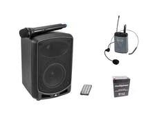Set OMNITRONIC WAMS-65BT + émetteur Bodypack avec headset + batterie