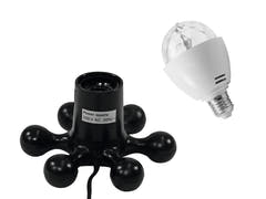 EUROLITE Set LED BC-1 RGB + Base Hexopus black