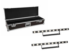 EUROLITE Ensemble 2x LED STP-10 Sunbar 3200K 10x5W Light Bar + Case