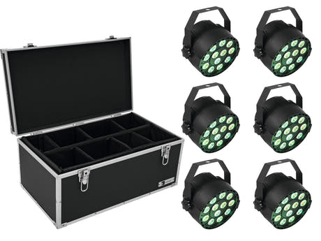 EUROLITE Set 6x LED PARty TCL Spot + Étui TDV-1