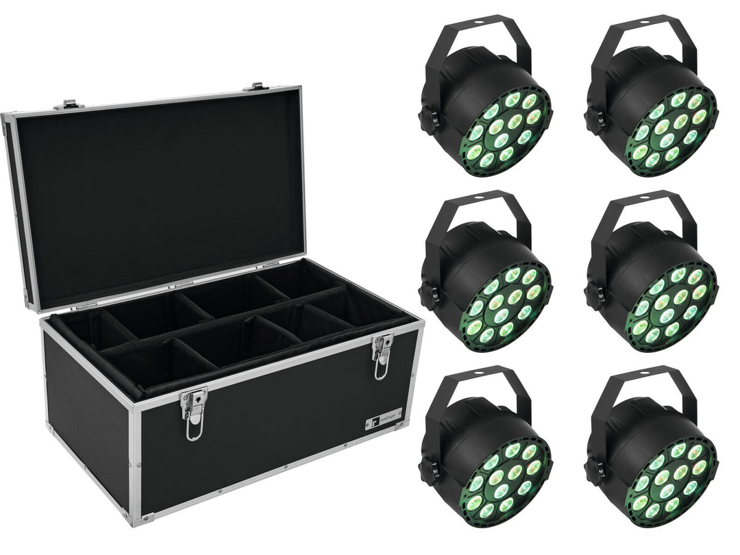 EUROLITE Set 6x LED PARty TCL Spot + Étui TDV-1