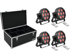 EUROLITE Set de 4x LED SLS-7 HCL Floor + Case TDV-1