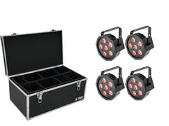 EUROLITE Set 4x LED SLS-6 TCL Spot + Étui TDV-1