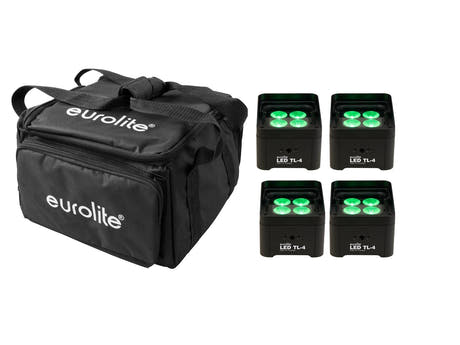 EUROLITE Set 4x LED TL-4 Trusslight + sac souple