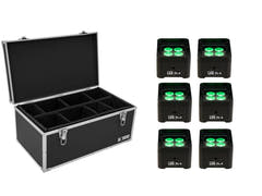 EUROLITE Ensemble 6x LED TL-4 Trusslight + Étui