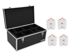 EUROLITE Set 4x AKKU TL-3 TCL white + valise TDV-1