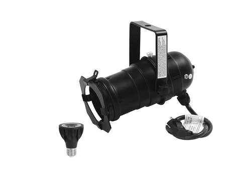 Ensemble EUROLITE PAR-20 Spot bk + PAR-20 230V COB 6W E-27 LED 1800-3000K dim2warm
