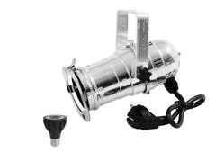 EUROLITE Set PAR-20 Spot argenté + PAR-20 230V COB 6W E-27 LED 1800-3000K dim2warm