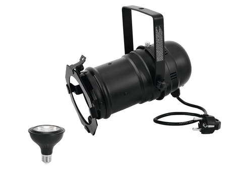 EUROLITE Ensemble PAR-30 Projecteur bk + PAR-30 230V COB 12W E-27 LED 1800-3000K dim2warm