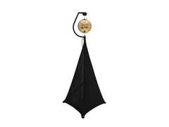 EUROLITE Ensemble boule à facettes 30 cm dorée avec stand et cover de trépied noir