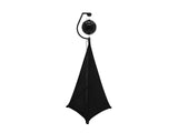 EUROLITE Ensemble boule à facettes 30 cm noire avec stand et cover de trépied noir
