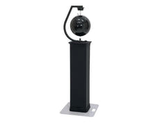 EUROLITE Set boule à facettes 30cm noire avec pied de scène réglable + Cover noire