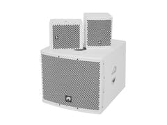 OMNITRONIC Set MOLLY-12A Subwoofer active + 2x MOLLY-6 Top 8 ohms, blanc
