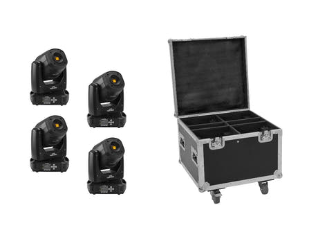 EUROLITE Set 4x LED TMH-S90 + Flight-case