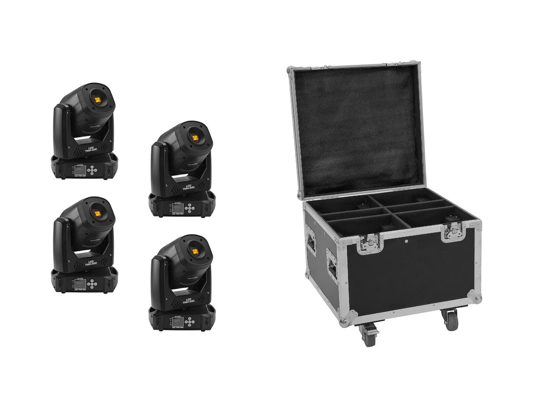 EUROLITE Set 4x LED TMH-S90 + Flight-case