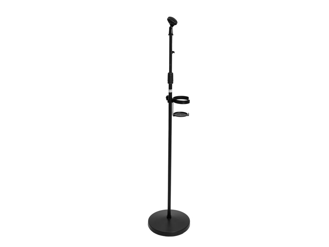 OMNITRONIC Set stand de microphone pour désinfectant, noir