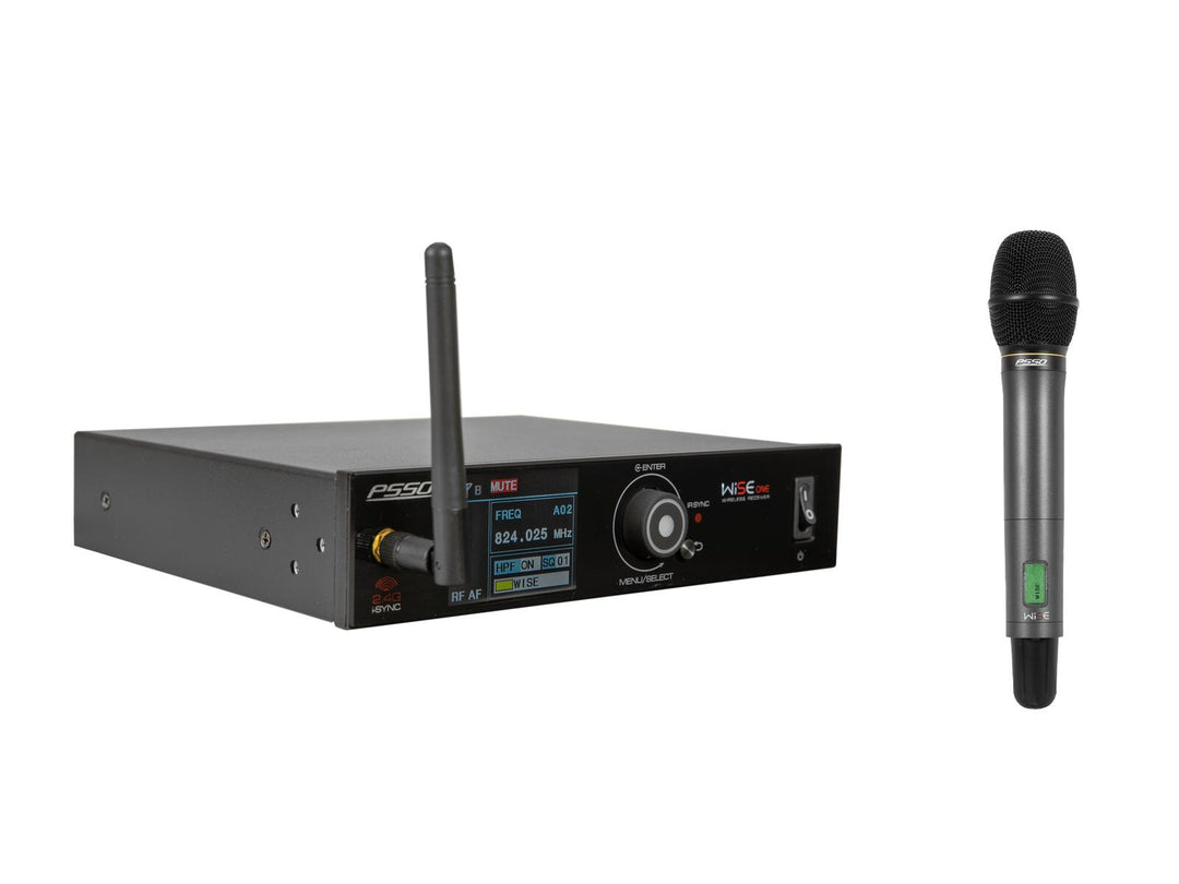 PSSO Set WISE ONE + microphone sans fil dynamique 823-832/863-865MHz