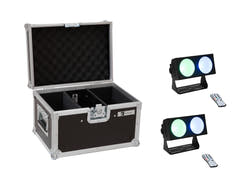 EUROLITE Set 2x LED CBB-2 COB RGB barre + étui