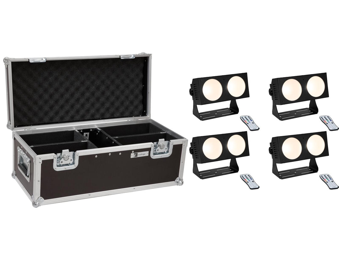 EUROLITE Set 4x LED CBB-2 COB WW Bar + étui