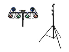 EUROLITE Set LED KLS Laser Bar Next FX Light Set + STV-60-WOT EU Steel Stand noir