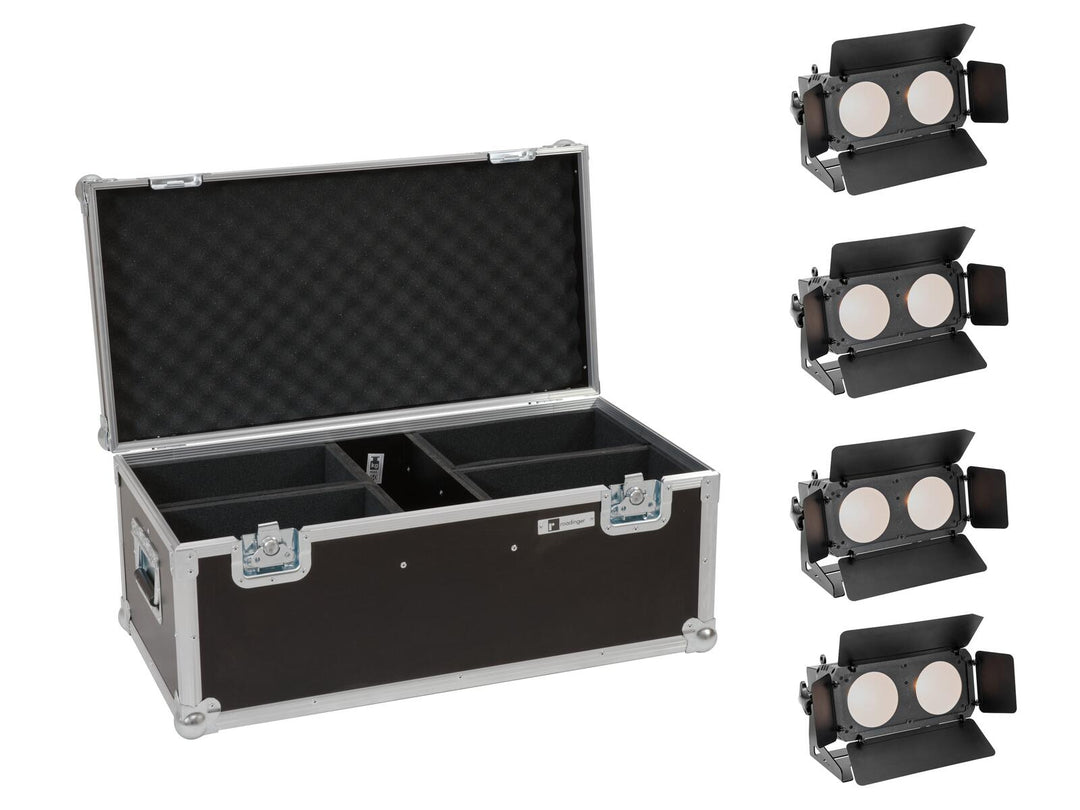 EUROLITE Set de 4x LED CBB-2 WW/CW Fairlight + Case
