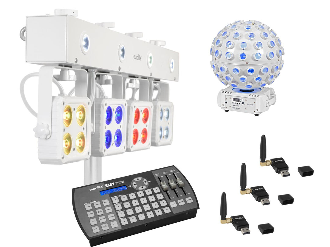 EUROLITE Kit LED KLS-180 wh + LED B-40 wh + USB QuickDMX + Easy Show
