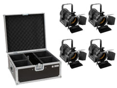 EUROLITE Set 4x AKKU THA-20PC TRC Projecteur de théâtre bk + Étui