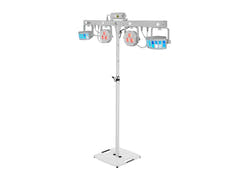 EUROLITE Set LED KLS Laser Bar FX Light Set blanc + support d'enceinte BPS-2 blanc