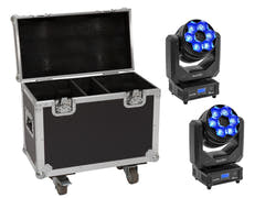 EUROLITE Ensemble 2x LED TMH-H240 Beam/Wash/Flower Effect + Case