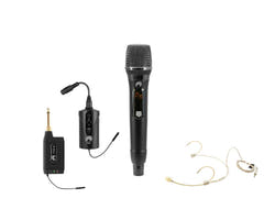 OMNITRONIC Set FAS TWO + microphone sans fil Dyn. + BP + casque 660-690MHz