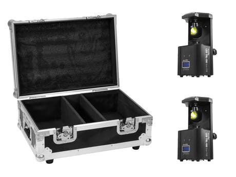 EUROLITE Ensemble 2x LED TSL-150 Scan COB + Étui