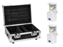 EUROLITE Set 2x LED TSL-350 Scan COB blanc + étui