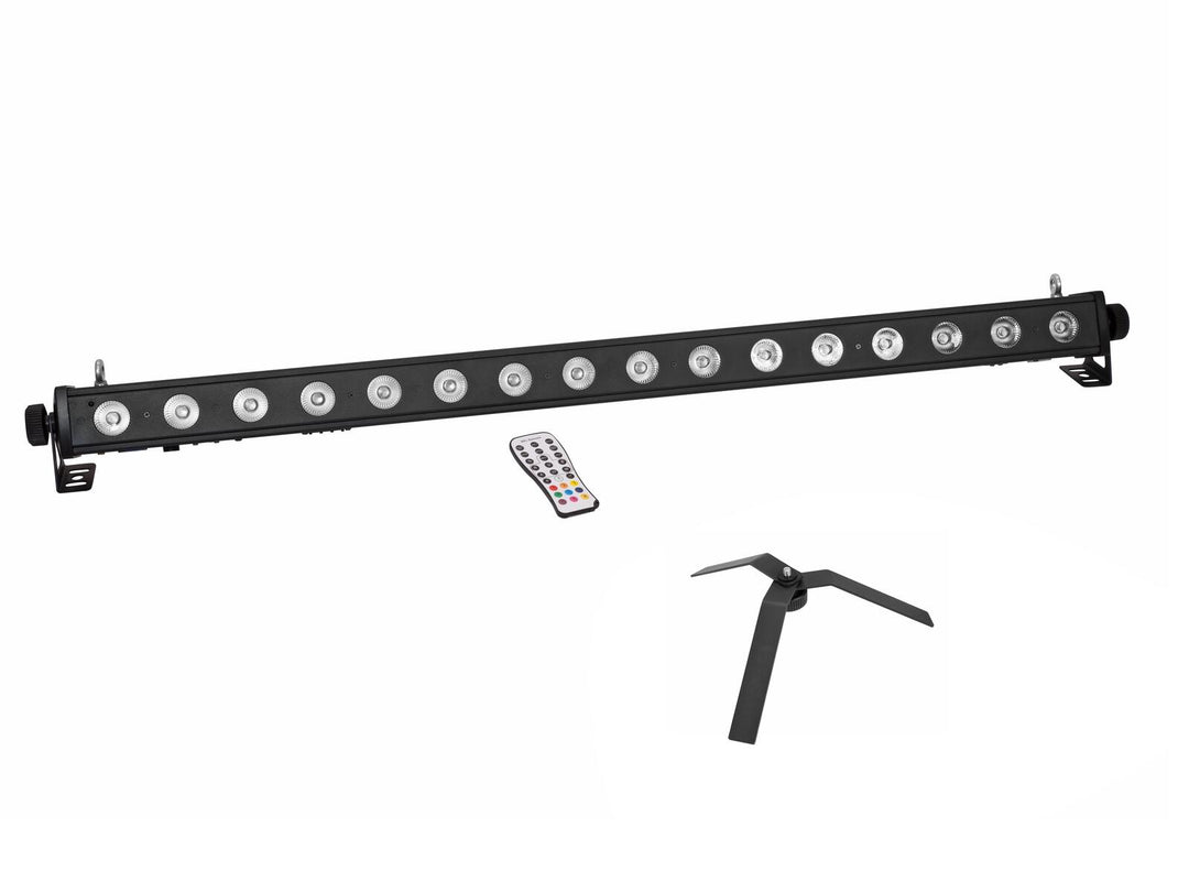 EUROLITE set LED PIX-16 QCL Bar + FS-4 Floorstand, acier, noir