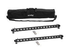 EUROLITE Set 2x LED PIX-16 QCL Bar + sac souple